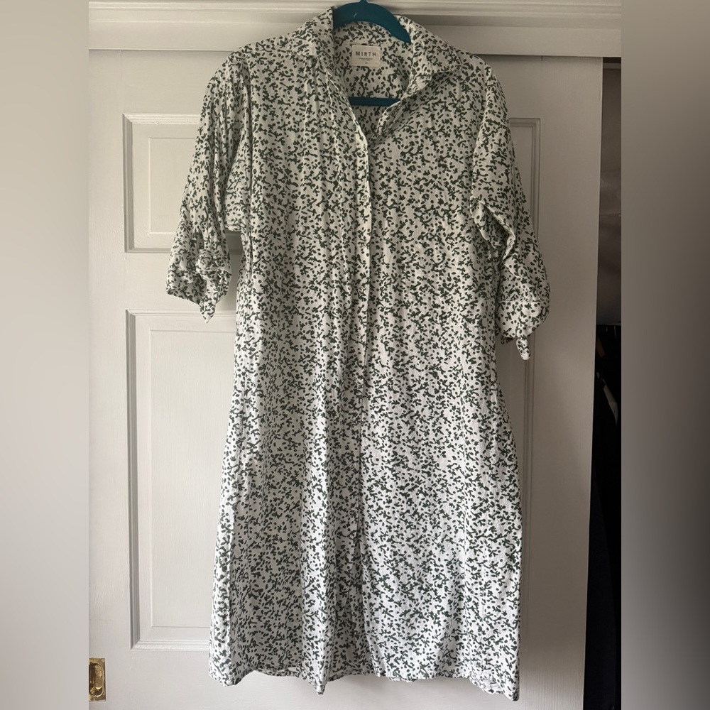 Mirth Kyoto house dress in ivy coral